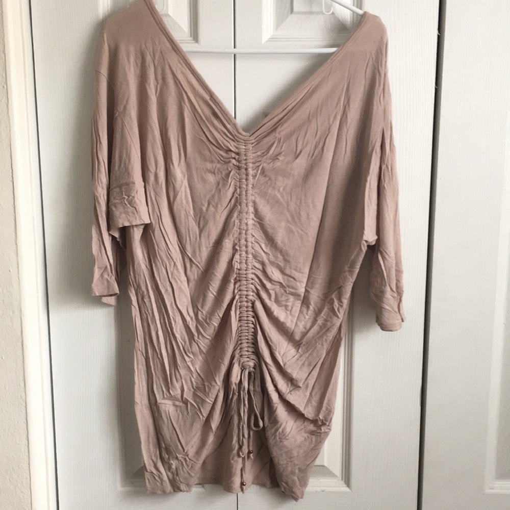 Double vneck shirt